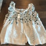 Anthropologie NWT By Linen Pjntuck Swing Tank Sz S Photo 10