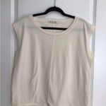 We The Free Free People  White Sleeveless Cotton Top Grunge Womens Size Small Photo 0