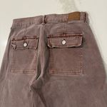 American Eagle Skater Denim Jeans Womens 8L Vintage Brown Wash HighRise Wide Leg Photo 7