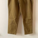 A New Day High Rise Paperbag Waist Crop Taper Leg Pant in Olive Green Size 25/0 Photo 4