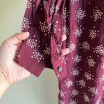 Boden USA Boden Carla Dress in Confetti Spot Burgundy printed Bow Tie Womens Size 4 Photo 8