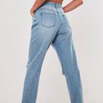 Missguided Ripped Light Wash Jeans  Photo 4