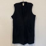 Chico's Chico’s Black Wool Women’s Vest Snap Closure EUC Sz 16 Minimal Contemporary Photo 1