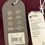 FIGS Tena FORMx Slim Tapered Scrub Pants in Burgundy, Size Large Photo 10