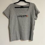 Vintage Harley Davidson Square Neck Side Stripe Baby Short Sleeve T Photo 0