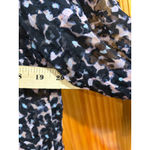 Rebecca Taylor  Silk Cotton Blouse Abstract Floral Print Button Front Size 10 Photo 5