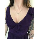 J.Crew Serena Silk Chiffon Dress Purple Size 4 Photo 2