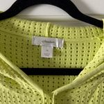 CJ Banks Lime Hooded Swim Cover Photo 2