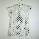 Sweet Rain Women’s 1X Polka Dot Ruffle Sleeve Blouse Flowy Lightweight Plus Size Photo 3
