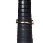 Copper Tone Waves Unsigned Ring Sz 7.5 Minimalist Basic Orange Photo 4