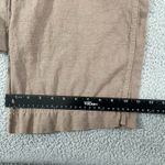 Stem Linen Wide Leg Pants Women L Tan Elastic Waist Coastal Beach Brown Size L Photo 9