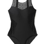 Adore Me  One Piece Swimsuit Women Size Small  Black NWT 18-828 Photo 2