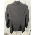 Calvin Klein  Black Belted Jacket Women's‎ Sz L Collared Zip Up Lightweight Photo 13