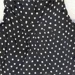 Urban Outfitters  Black & White Boho Polka Dot Print Button Back‎ Blouse Size M Photo 2
