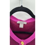Charter Club  2 ply cashmere pink in pink gold accent buttons cardigan size S Photo 3
