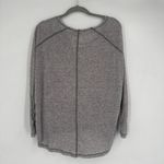 Free People Cloud Nine Boxy Long Sleeve Linen Blend Swing Tee Shirt Gray Size XS Photo 9