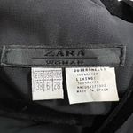 ZARA 90’s Black Two Toned Floral Velvet Bow Shift Dress Sz 6 Women’s Photo 1