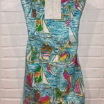 Lilly Pulitzer  Franco Dress in You Gotta Regatta Ruffle Back Tie Strapless Dress Photo 10