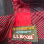 SOLD: L.L. Bean Half ZIP Buffalo Print Hooded Jacket L Petite Red/Black PREOWNED Red Size undefined Photo 1