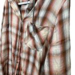 Mudd  Plaid Print Hooded Casual Flannel Button Up Shirt Junior’s Size XXL Photo 3