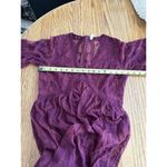 Pinkblush  Dress Size Small Maternity Burgundy Lace Maxi Long Overlay Photo 8