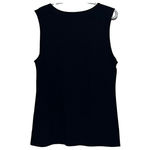 Liz Claiborne  Career‎ Women's Black Tank Top Gold Chain Design Size L Photo 1