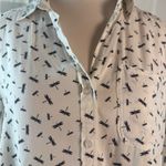 Velvet Heart Cream Button Down Shirt with Notched Collar Photo 2