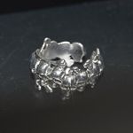 Gothic Skull and Bones Ring Silver Size 8 Photo 5