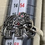 Silver‎ Tone Rhinestone Elephant Pendant And A Silver 925 Ring Trunks Up Photo 5