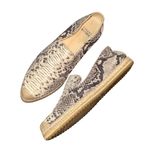 Stuart Weitzman  Catalan snakeskin espadrille slip on sneakers Photo 4