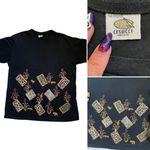 Vintage Savanna animal print art tee Black Size L Photo 9