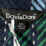 Davi & Dani  Women’s Heavyweight Navy multi button down sweater coat size 3XL Photo 2
