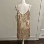 Gentle Fawn NWT  Gold Sequin Party Dress Sz L Photo 3