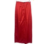 ASOS  Maxi Wrap Satin Skirt Sz 0 Rust Y2K Minimalist Formal Bias Sleek Modern Photo 3
