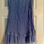 Signature by Robbie Bee Periwinkle Two piece set , blouse and skirt . Blue Size 8 Photo 8