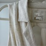 Anthropologie Cream Linen Blend Wrap Mini Dress, Size Extra Small Photo 5