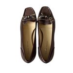 Etienne Aigner bronze metallic slip on loafers bow flats women's size 6 1/2M Photo 6