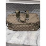 TUMI Signature Collection Logo Duffel #72163CFF Taupe Olive Trim Weekender Green Photo 1