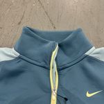 Nike DX0065-440 Green Dri-FIT Long-Sleeve ¼-Zip Top Blue Women's Training Shirt Photo 4