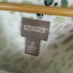 Chico's Supremely Soft Colorful Leopard Tunic Top Women's 2 (Large) Boat Neck Photo 2