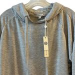 Max Studio  Women's Gray Cropped Hoodie Sweatshirt Size M Photo 6