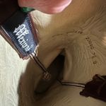 Mexicana Women Brown Leather Western Cowboy Boots White Stitching Pointed Toe 39 Size 8 Photo 15