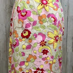 Carolina Blues Women's 6 Floral Stretchable Waistband Back Slit Midi Skirt Photo 0