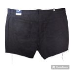 Old Navy  High-Waisted Slouchy Straight Ripped Cut-Off Black Jean Shorts Size 26 Photo 2