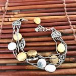 Brighton  Gold and Silver Disc Bracelet Photo 2