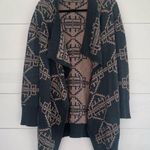 Urban Outfitters Staring at Stars Angora Rabbit Hair Green Patterned Cardigan Photo 0