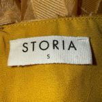 Storia  Unforgettable Golden Sunrise Textured Babydoll Dress‎ Small Photo 7