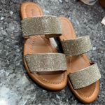 Qupid  rhinestone embellished flat slides / 5.5 / New in Box Photo 5