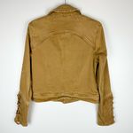Free People  Shrunken Vintage Twill Distressed Jacket Photo 7