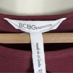 BCBGeneration Front Pleat Tent Dress Womens XS Mahogany Red Minimalist Classic Photo 5